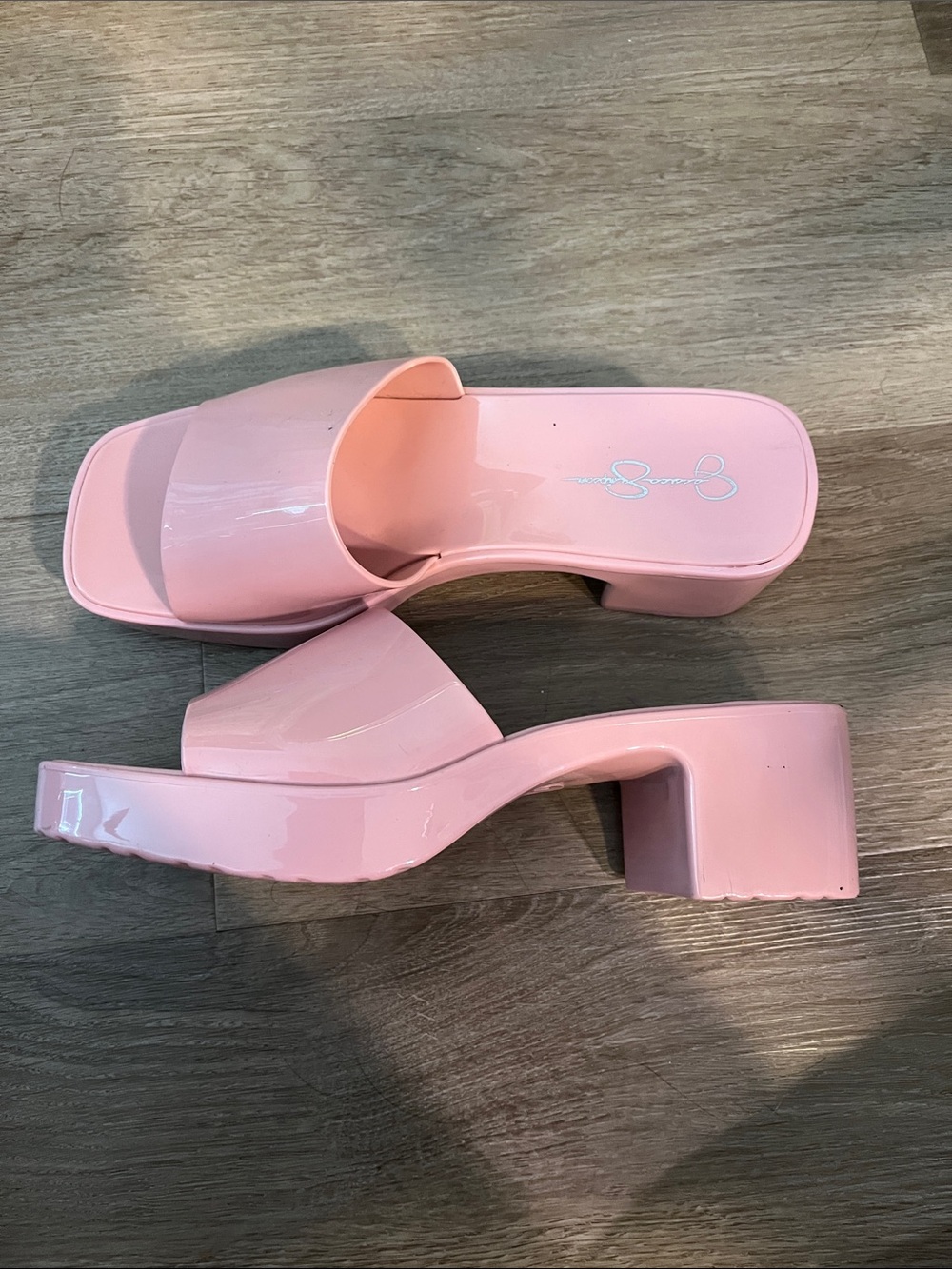 Jessica Simpson pink Gavena block sandal